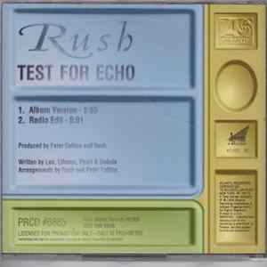 Rush - Test For Echo Album