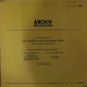 Johann Sebastian Bach - Schola Cantorum Basiliensis, August Wenzinger - Brandenburgische Konzerte Nr. 2 Und 3 Album