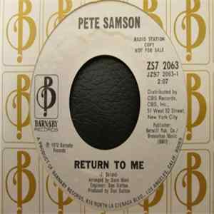 Pete Samson - Return To Me / Home For Thee Album