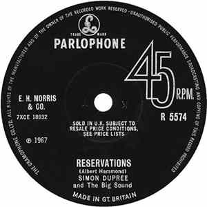 Simon Dupree And The Big Sound - Reservations / You Need A Man Album
