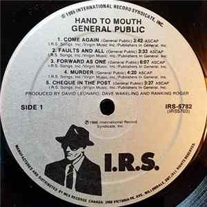 General Public - Hand To Mouth Album