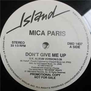 Mica Paris - Don't Give Me Up (U.K. Album Version) Album