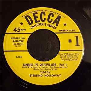 Sterling Holloway - Lambert The Sheepish Lion - Parts 1 And 2 Album