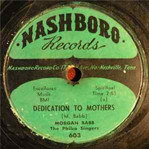 Morgan Babb, The Philco Singers - Dedication To Mothers / Wonder How Long Album