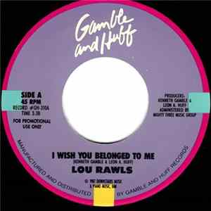Lou Rawls - I Wish You Belonged To Me Album
