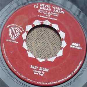 Billy Storm - I Never Want To Dream Again (There In A Garden) Album