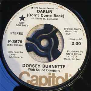 Dorsey Burnette - Darlin' (Don't Come Back) Album