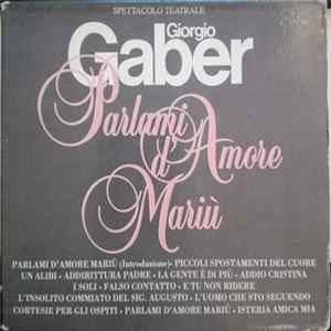 Giorgio Gaber - Parlami d'amore Mariù Album