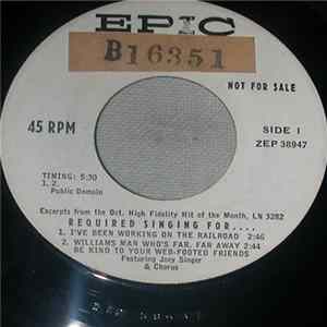 Joey Singer And Chorus - Required Sing For .... Album