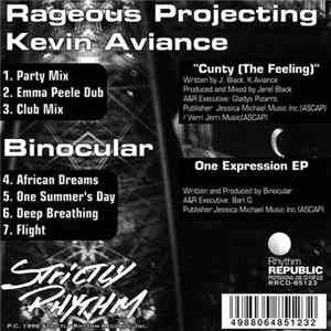 Rageous Projecting Kevin Aviance / Binocular - Cunty (The Feeling) / One Expression EP Album