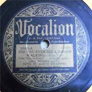 Leon Belasco And His Hotel St. Moritz Orchestra - Did You Ever See A Dream Walking / Many Moons Ago Album