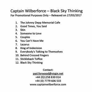 Captain Wilberforce - Black Sky Thinking Album