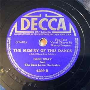 Glen Gray & The Casa Loma Orchestra - One Dozen Roses / The Mem'Ry Of This Dance Album