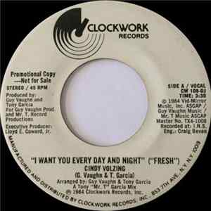 Cindy Volzing - I Want You Every Day And Night ("Fresh") Album