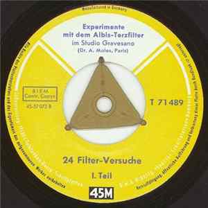 Dr. A. Moles - Experimente Mit Dem Albis-Terzfilter Album