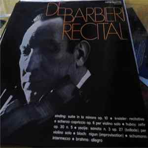 Renato De Barbieri - Recital Album