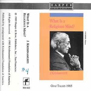 J. Krishnamurti - What Is A Religious Mind? Album