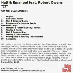 Haji & Emanuel Feat. Robert Owens - If Album