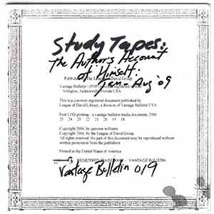Jamison Williams - STUDY TAPES: The Artist's Account Of Himself, Jan-Aug '09 Album