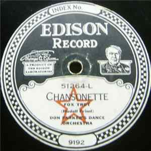 Don Parker's Dance Orchestra / Stevens' Trio - Chansonette / Just A Girl That Men Forget Album