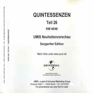 Various - Quintessenzen - Songwriter-Edition Album