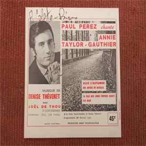 Paul Perez - Chante Annie Taylor-Gauthier Album