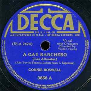 Connie Boswell - A Gay Ranchero / The Clock Song Album
