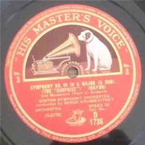 Serge Koussevitzky, Boston Symphony Orchestra - Symphony No.94 In G Major (G Dur), (The Surprise). Album