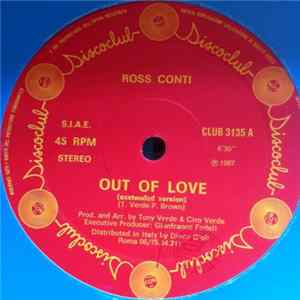 Ross Conti - Out Of Love Album