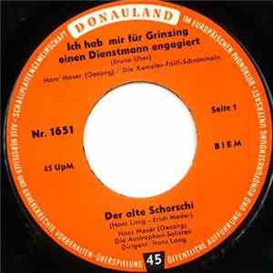 Hans Moser, Paul Hörbiger - Ich Hab Mir Für Grinzing Einen Dienstmann Engagiert Album