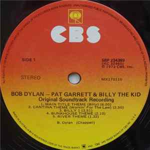 Bob Dylan - Pat Garrett & Billy The Kid - Original Soundtrack Recording Album