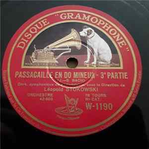 Orchestre Symphonique De Philadelphie Sous La Direction De Léopold Stokowski - Passacaille En Do Mineur Album
