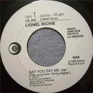 Lionel Richie / Animal Nightlife - Say You Say Me / Preacher Preacher Album