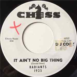 Radiants - It Ain't No Big Thing Album