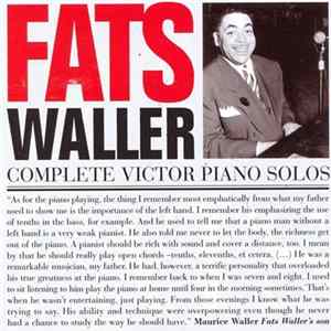 Fats Waller - Complete Victor Piano Solos Album