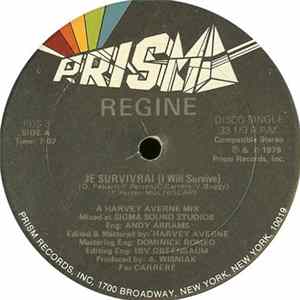 Regine - Je Survivrai (I Will Survive) / I'll Never Stop Dancin' Album