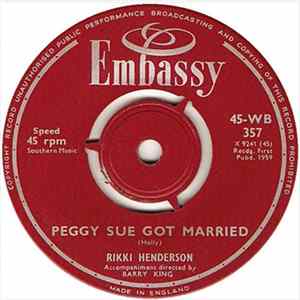 Rikki Henderson - Peggy Sue Got Married / The Three Bells Album
