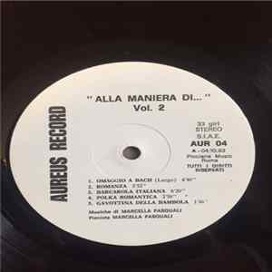 Marcella Pasquali - Alla Maniera Di... Vol. 2 Album