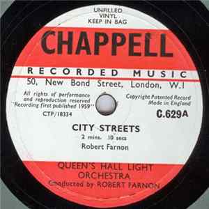 Queen's Hall Light Orchestra Conducted By Robert Farnon / The Telecast Orchestra Conducted By Robert Farnon - City Streets / Glenda Album