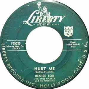 Denise Lor With Russell Garcia And His Orchestra - Hurt Me Album
