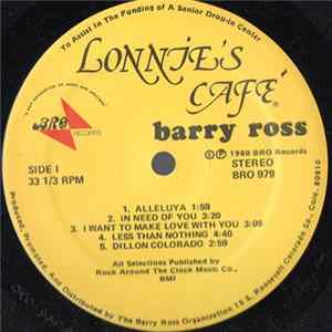 Barry Ross - Lonnie's Cafe Album