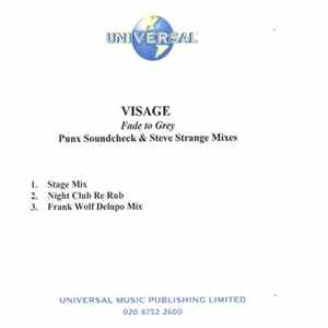 Visage - Fade To Grey - Punx Soundcheck & Steve Strange Mixes Album
