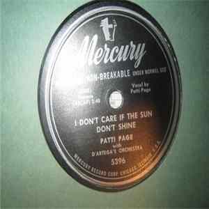 Patti Page - I Don't Care If The Sun Don't Shine / I'm Gonna Paper All My Walls With Love Letters Album
