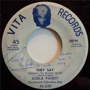 Korla Pandit - They Say (Tonight You Belong To Me) / Remembering Album