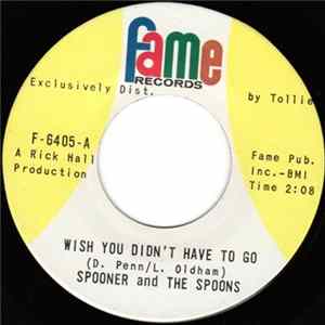 Spooner And The Spoons - Wish You Didn't Have To Go Album