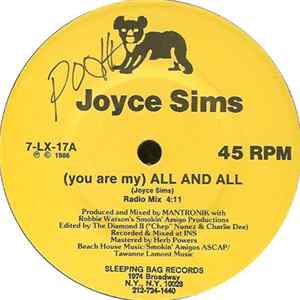 Joyce Sims - (You Are My) All And All Album