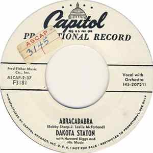 Dakota Staton with Howard Biggs And His Music - Abracadabra Album