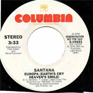 Santana - Europa (Earth's Cry Heaven's Smile) Album