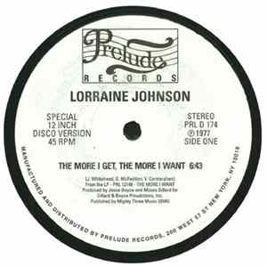 Lorraine Johnson - The More I Get The More I Want Album