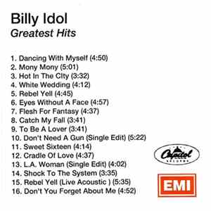 Billy Idol - Greatest Hits Album